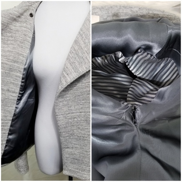 J Brand Pallenberg moto jacket gray wool blend Small - Picture 8 of 8